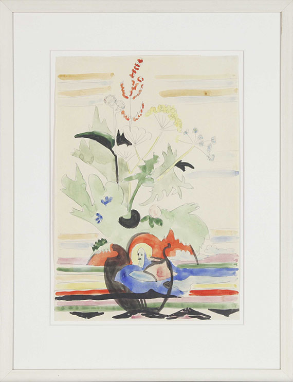 Ernst Ludwig Kirchner - Stillleben mit Wiesenblumen - Frame image