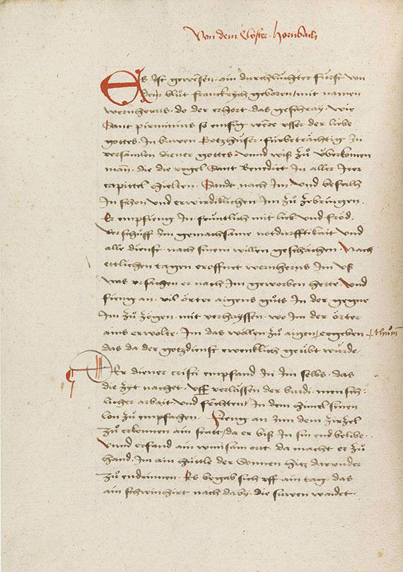 Manuskripte - Chronik von Reichenau. Handschrift 16. Jahrhundert