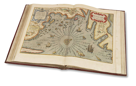 Lucas Janszoon Waghenaer - Speculum nauticum super navigatione maris, 2 Teile in 1 Band