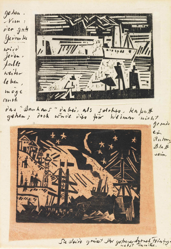 Lyonel Feininger - Eigenhändiger Brief - 