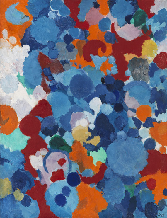 Ernst Wilhelm Nay - Blau bewegt