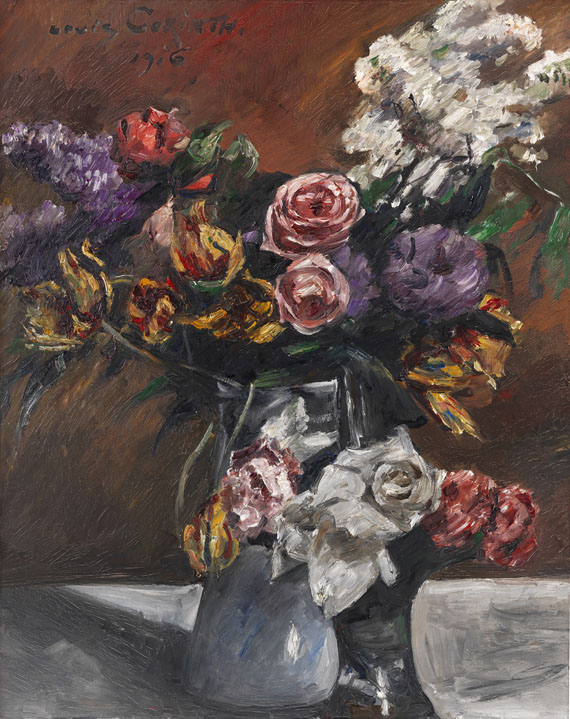 Lovis Corinth - Rosen, Tulpen und Flieder