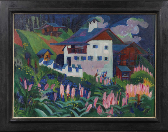 Ernst Ludwig Kirchner - Unser Haus - Frame image