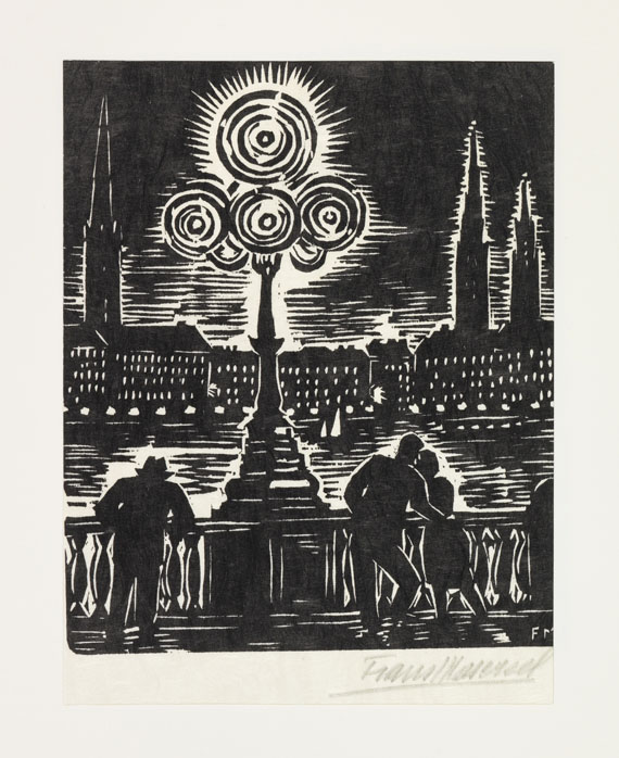 Frans Masereel - Das Gesicht Hamburgs. Orig.-Holzschnitte + Beigabe