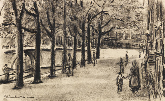 Max Liebermann - Gracht in Amsterdam mit Brücke