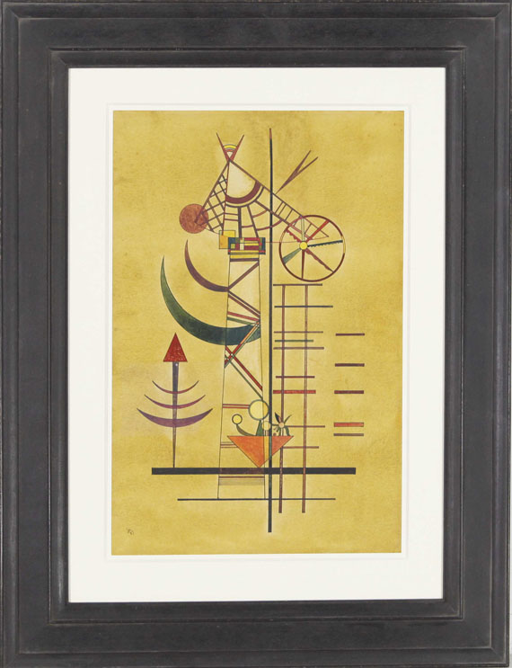 Wassily Kandinsky - Gebogene Spitzen - Frame image