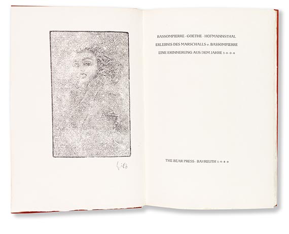 Bear Press - 3 Vorzugsausgaben: Bassompierre. Simson. Goethe
