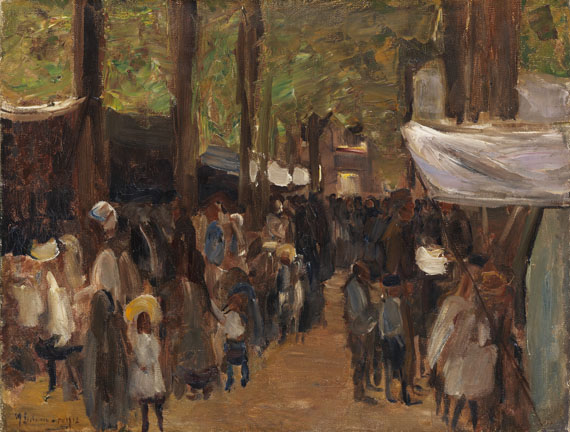 Max Liebermann - Jahrmarkt in Noordwijk