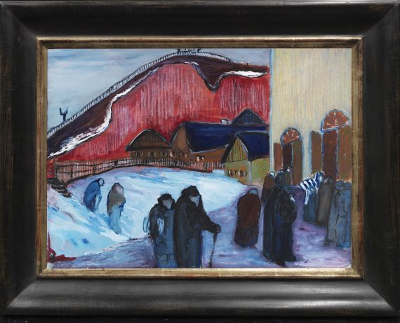 Marianne von Werefkin - Freitag Abend (Synagoge) - Frame image