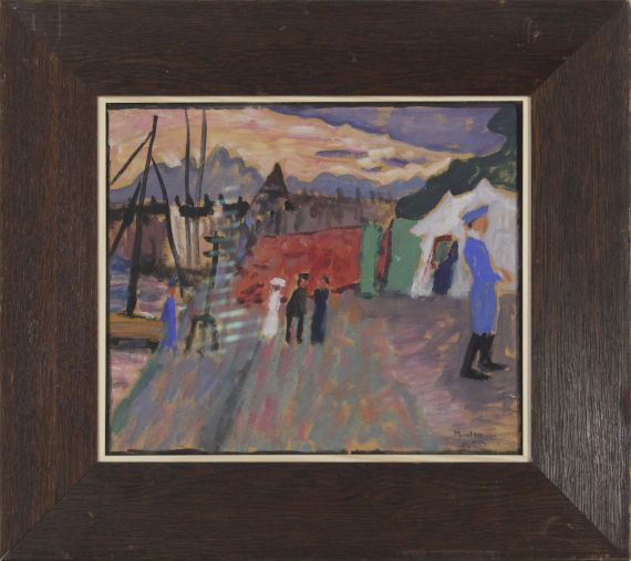 Gabriele Münter - Från Djurgårdsbron, Stockholm (Bei der Tiergartenbrücke) - Frame image