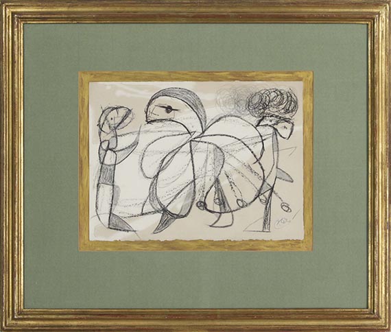 Joan Miró - Personnages, oiseau - Frame image