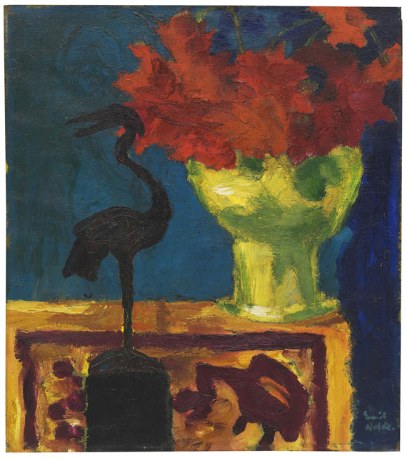 Emil Nolde - Vogel und Georginen