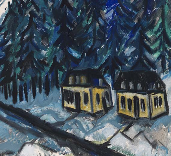 Erich Heckel - Erzgebirgslandschaft im Winter - 