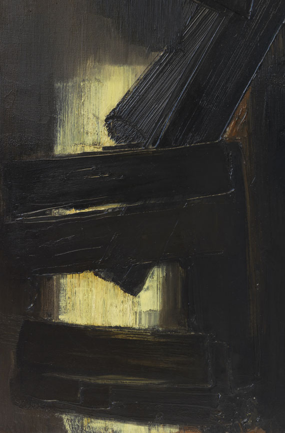 Pierre Soulages - Peinture 92 x 65 cm, 3 août 1954