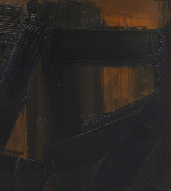 Pierre Soulages - Peinture 92 x 65 cm, 3 août 1954 - 