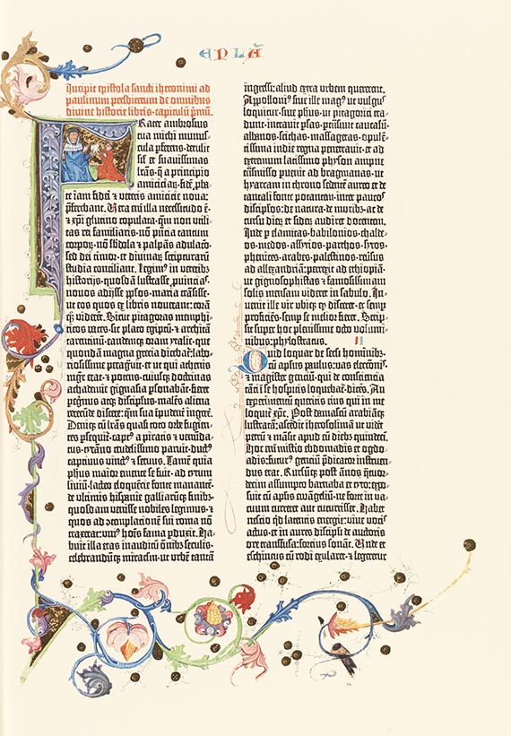 Gutenberg-Bibel - Die Gutenbergbibel. 2 Faksimilebände mit Kommentarband