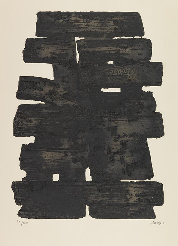 Pierre Soulages - Eau-forte no. XIII