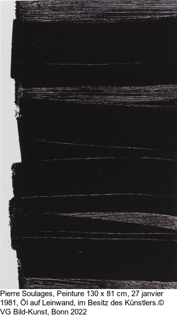 Pierre Soulages - Peinture 54 x 73 cm, 26 septembre 1981 - 