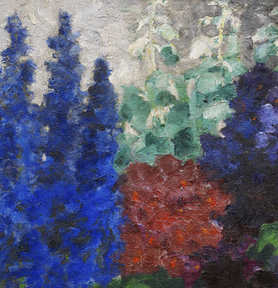 Emil Nolde - Rittersporn und Silberpappeln - 