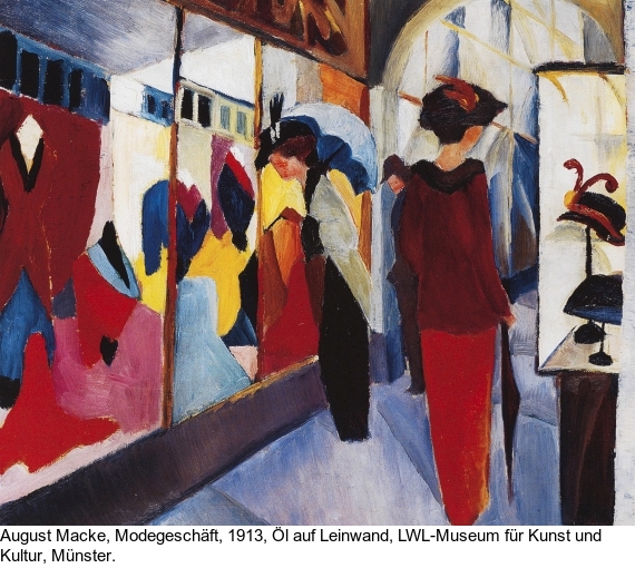 August Macke - Mädchen mit blauen Vögeln (Kind mit blauen Vögeln) - 