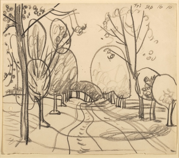 Lyonel Feininger - Landstraße auf Usedom