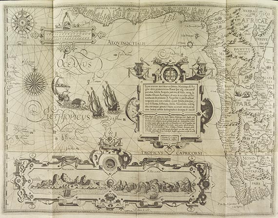 Jan Huygen van Linschoten - Navigatio ac itinerarium, 2 Teile in 1 Band