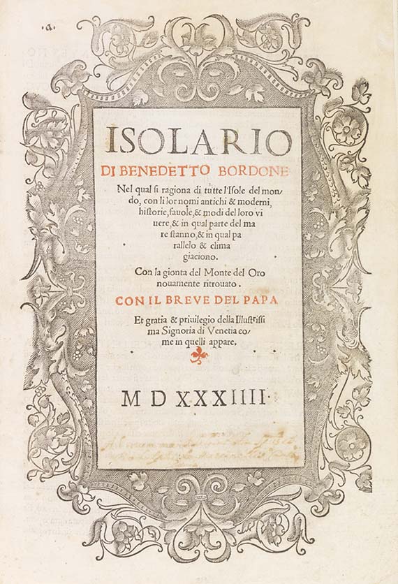 Benedetto Bordone - Isolario - 