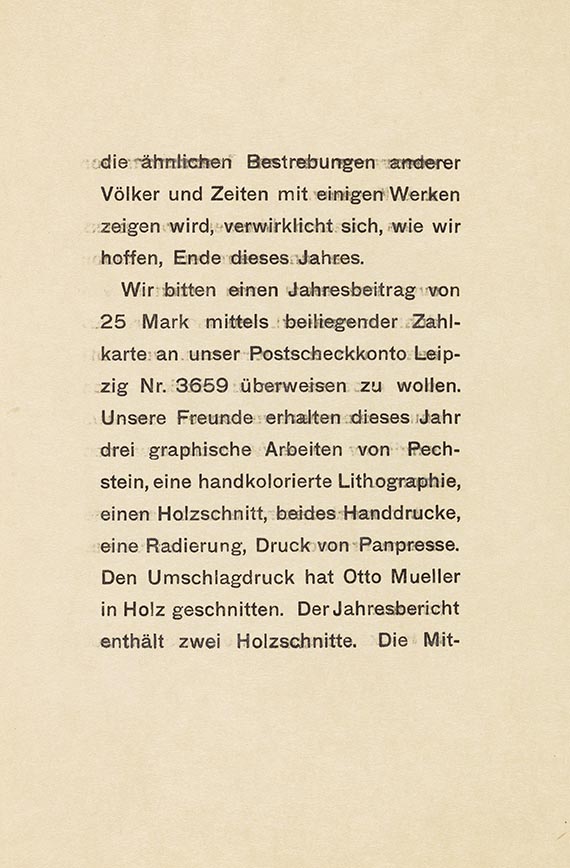 Erich Heckel - und Ernst Ludwig Kirchner  – Jahresbericht von 1911/12 - 