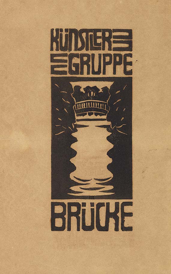 Kirchner - Signet der Künstlergruppe "Brücke"