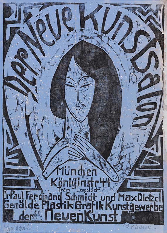 Ernst Ludwig Kirchner - Plakat: Der neue Kunstsalon