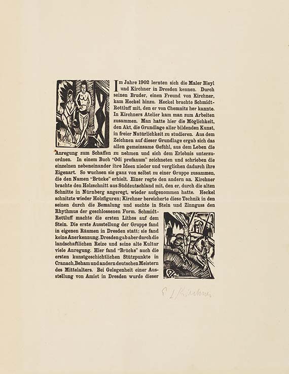 Ernst Ludwig Kirchner - Chronik der Künstlergruppe "Brücke"