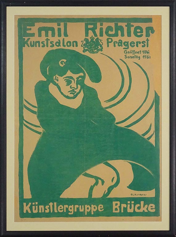 Ernst Ludwig Kirchner - Plakat Emil Richter - Künstlergruppe "Brücke" - Frame image