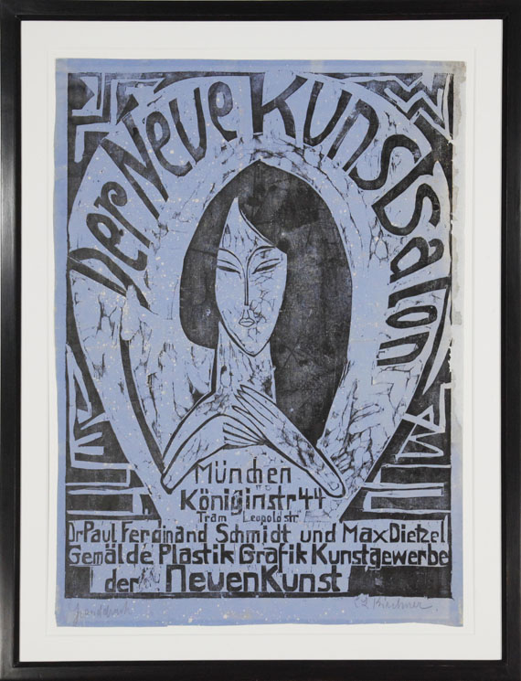 Ernst Ludwig Kirchner - Plakat: Der neue Kunstsalon - Frame image