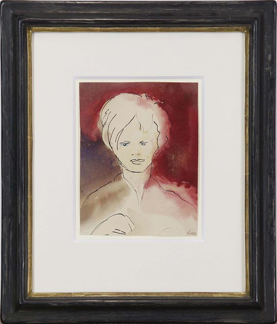 Emil Nolde - Mädchen mit blauen Augen - Frame image