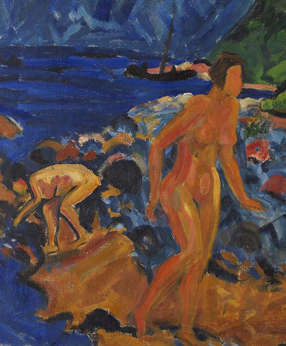 Erich Heckel - Figuren am Strand - 