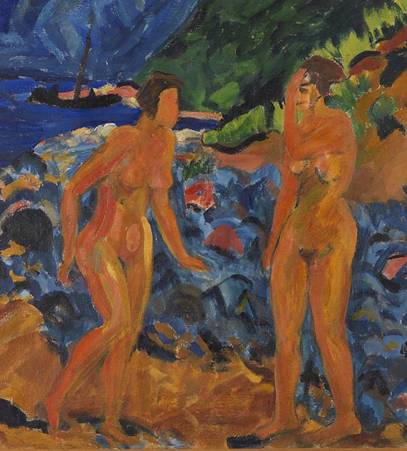 Erich Heckel - Figuren am Strand - 