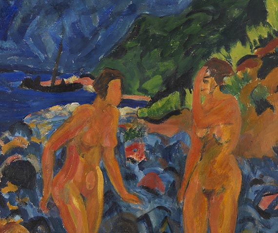 Erich Heckel - Figuren am Strand - 