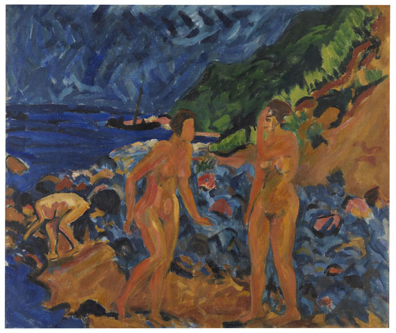 Erich Heckel - Figuren am Strand