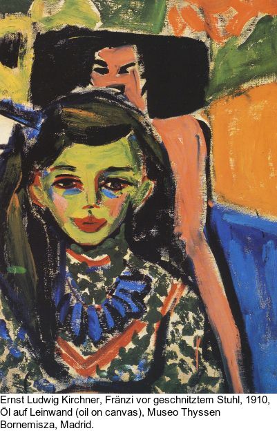 Ernst Ludwig Kirchner - Das blaue Mädchen in der Sonne - 