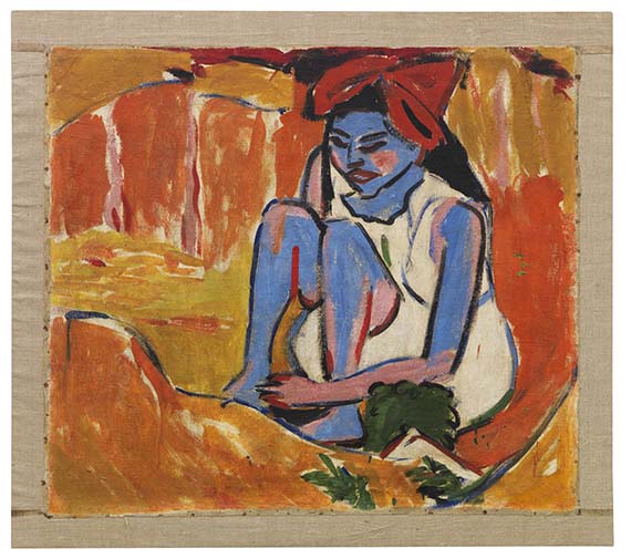 Ernst Ludwig Kirchner - Das blaue Mädchen in der Sonne