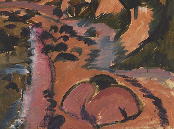 Ernst Ludwig Kirchner - Fehmarnküste mit Leuchtturm - 