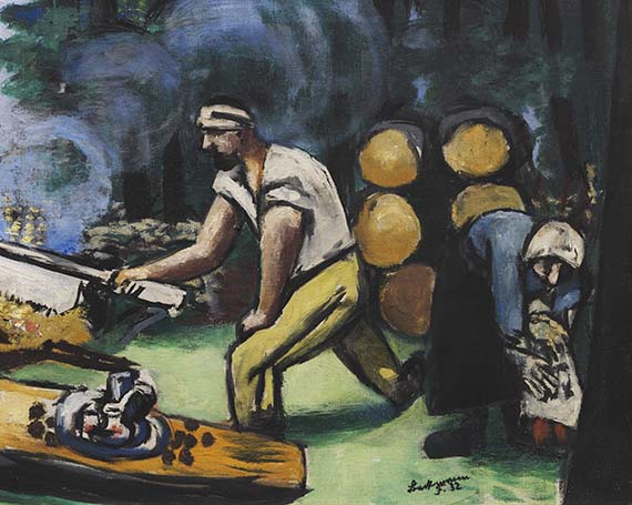 Max Beckmann - Holzsäger im Wald - 