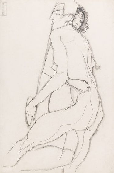 Egon Schiele - Liebespaar