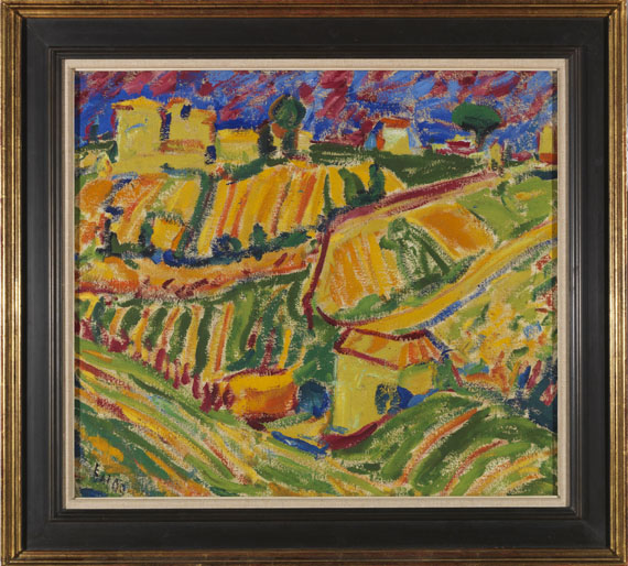 Erich Heckel - Landschaft bei Rom - Frame image