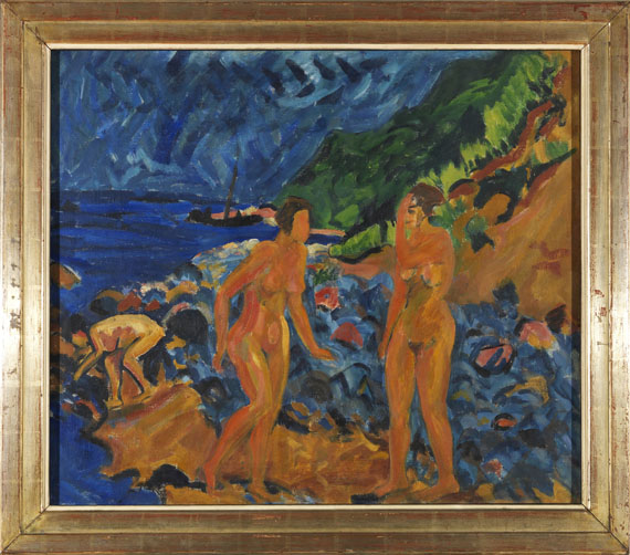 Erich Heckel - Figuren am Strand - Frame image