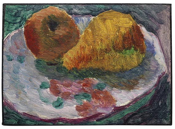 Alexej von Jawlensky - Stillleben mit Fayenceteller und Früchten