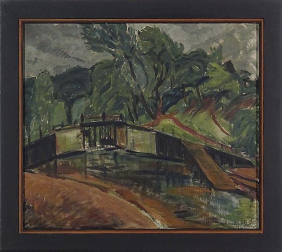 Erich Heckel - Schleuse - Frame image