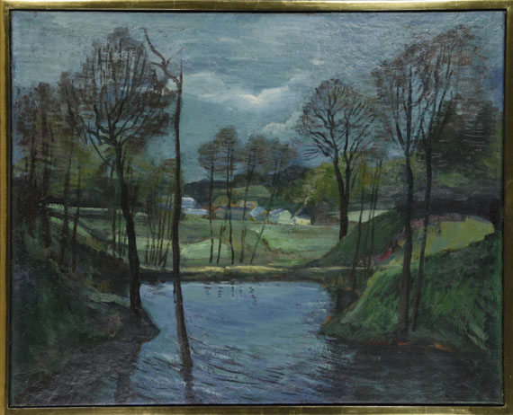 Hermann Max Pechstein - Forellenteich in Gliesnitz - Frame image