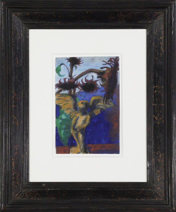 Emil Nolde - Engel vor Sonnenblumen - Frame image