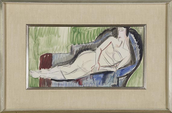 Ernst Ludwig Kirchner - Liegender weiblicher Akt - Frame image